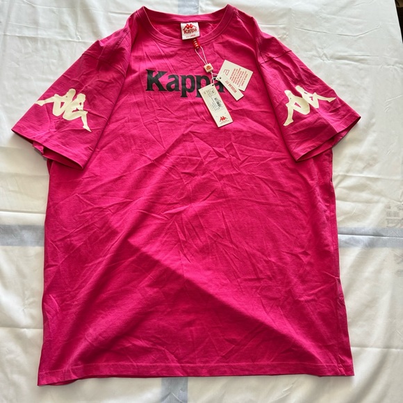 KAPPA PINK Unisex 2x Short Sleeve T Shirt AUTHENTIC PAROO 314155EW B1X - Picture 2 of 6